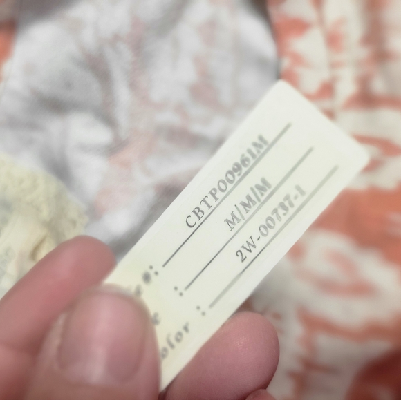 Cupio NWT Peach Patterned Women's Top Size Medium - Picture 4 of 5